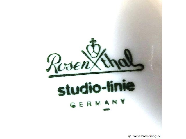 Paul wunderlich voor rosenthal. theeservies uit de mythos-serie. jaren 80/90. - afbeelding 5 van  5