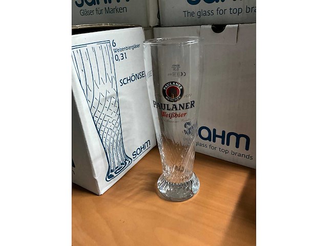 Paulaner weissbier speciaal bierglazen (78x) - afbeelding 3 van  5