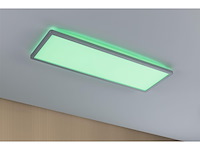 Paulmann led-paneel atria shine backlight hoekig 20w 2000lm rgbw chroom - afbeelding 3 van  4