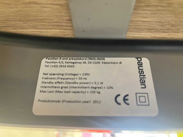 Paustian a-one hæve sænkebord - elektrisch zit-sta bureau 160x80 met scheidingswand - afbeelding 7 van  17