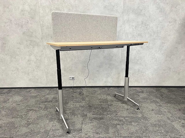Paustian a-one hæve sænkebord - elektrisch zit-sta bureau 160x80 met scheidingswand - afbeelding 16 van  17
