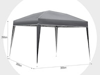 Paviljoen 3x3 m jago, pvln01-at - afbeelding 2 van  4