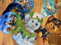 Paw patrol feestpakket, incl. kleed, slingers, ballonnen, bordjes, bestek etc. - 50 stuks - afbeelding 2 van  3