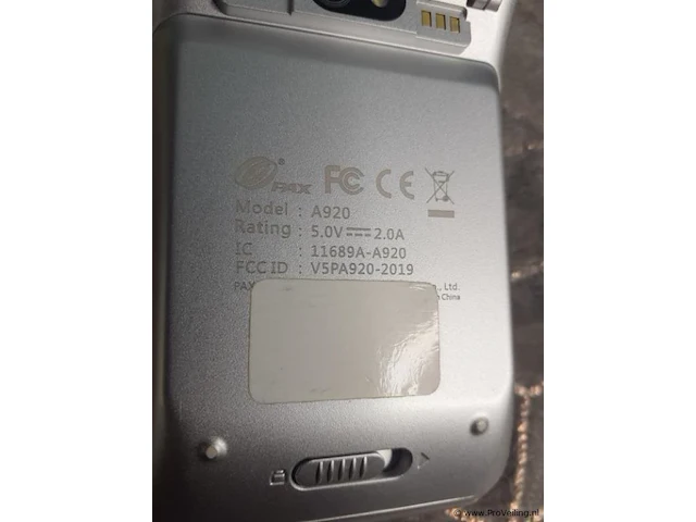 Pax mobiele betaalterminal a920-3aw-re5-31eu - afbeelding 9 van  11
