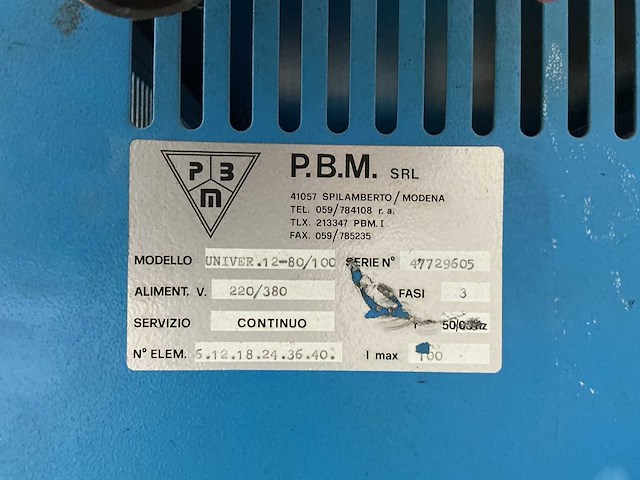 P.b.m. - 12/80v 100a - battery chargers - afbeelding 4 van  5
