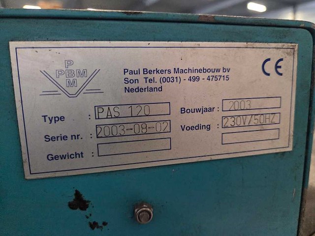 Pbm - 2003 - pas 120 - rollenbaan - afbeelding 9 van  10