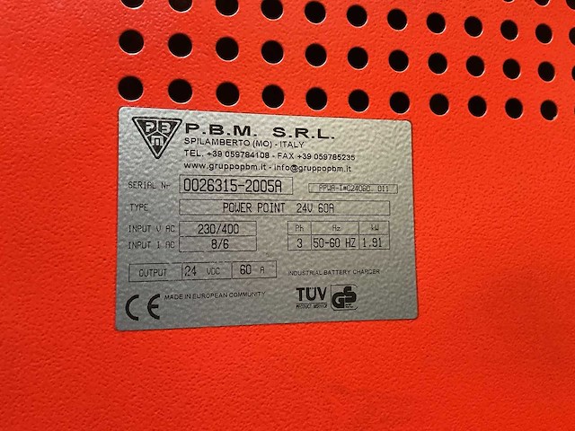P.b.m. - 24v 60a - battery chargers - afbeelding 2 van  2