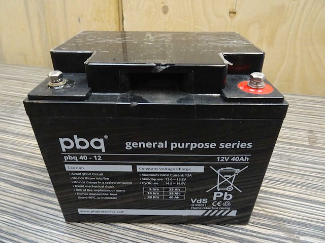 Pbq - 40-12 - accu - afbeelding 1 van  2