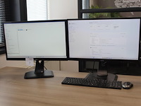 Pc configuratie hp prodesk 400 g& small form factor pc met twee beeldschermen iiyama prolite xb2483hsu, toe... - afbeelding 1 van  4