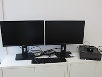Pc configuratie hp prodesk 400 g& small form factor pc met twee beeldschermen iiyama xub2493hs, toetsenbord...