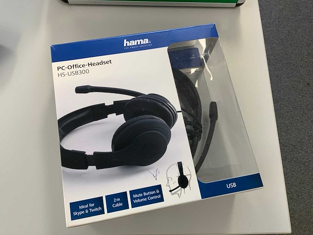Pc-office hs-usb300 headset - afbeelding 1 van  4
