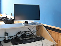 Pc opstelling dell, model optiplex 3070, intel core i3, met toetsenbord, muis en hp monitor 34 inch.