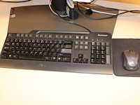 Pc opstelling dell optiplex 7070 ultra met statief met 2 dell schermen, toetsenbord en muis. i5 processor,... - afbeelding 2 van  2