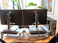 Pc opstelling hp z2 tower g9, i9, 13900k, ram 32gb, grafische kaart 6gb, 1tb opslag v.v. twee 24 inch monit... - afbeelding 6 van  6