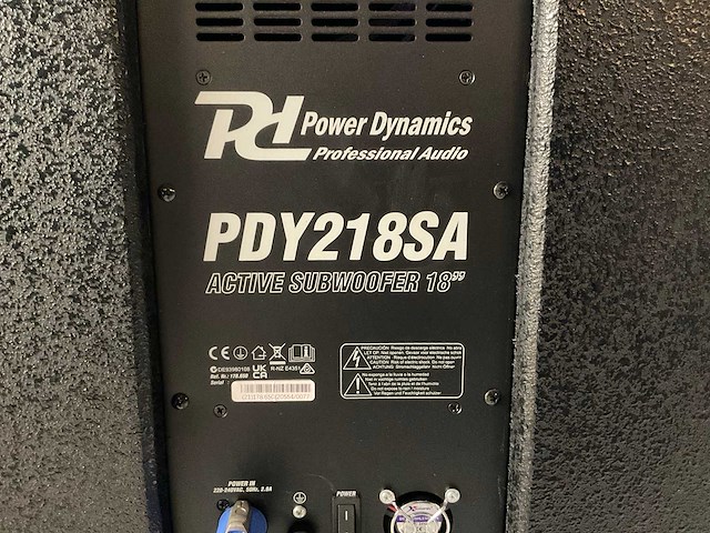 Pdy218sa powerdynamics active subwoofer 18 inch - afbeelding 4 van  6