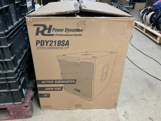 Pdy218sa powerdynamics active subwoofer 18 inch - afbeelding 5 van  6