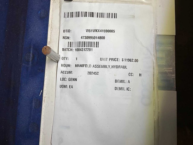 Pe hydraulic manifold assembly - afbeelding 4 van  4