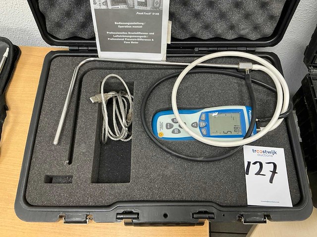 Peaktech 5145 druk differentiaalmeter - afbeelding 1 van  4