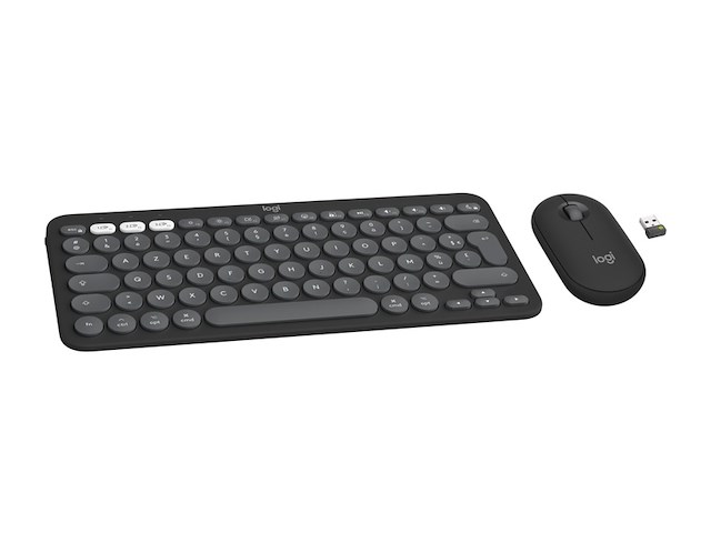 Pebble 2 combo frans azerty grafiet - afbeelding 4 van  4
