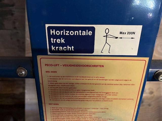 Peco-lift - hoogwerker (150kg)(2x) - afbeelding 1 van  2