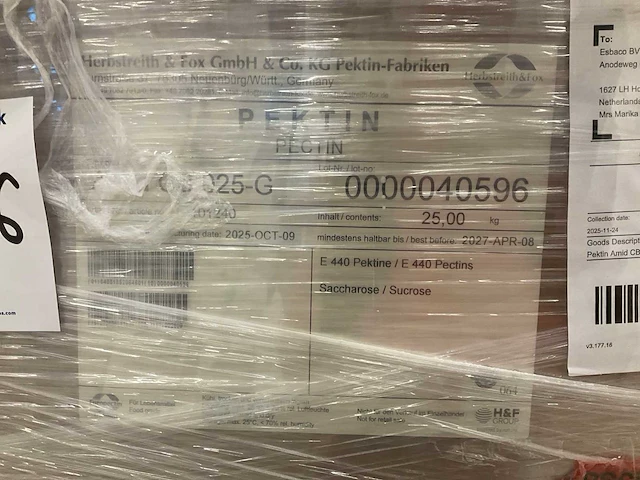 Pectin (e 440) 25kg (15x) - afbeelding 3 van  4