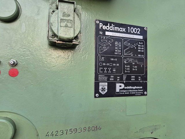 Peddinghaus - 2024 - peddimax 1002 - pons- en knipmachine met pehu 212 coördinatie tafel - afbeelding 18 van  25
