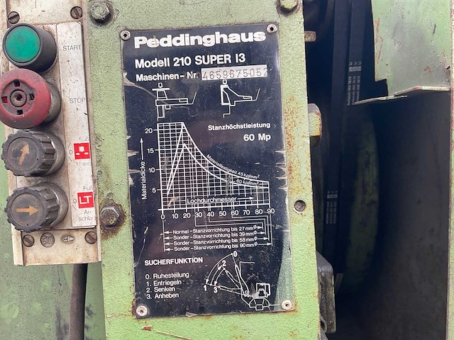 Peddinghaus 210 super i3 pons- en knipmachine - afbeelding 3 van  10