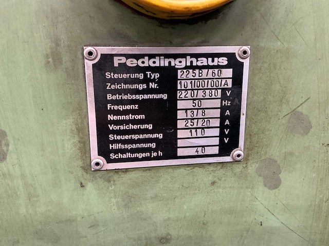 Peddinghaus 225b60 ponsmachine - afbeelding 10 van  11