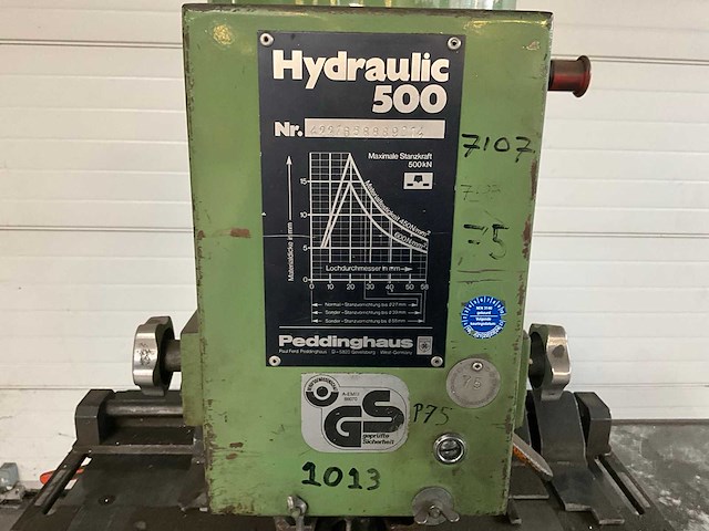Peddinghaus hydraulic 500 pons- en stansmachine - afbeelding 5 van  9