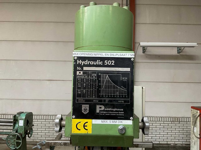 Peddinghaus hydraulic 502 ponsmachine - afbeelding 10 van  11