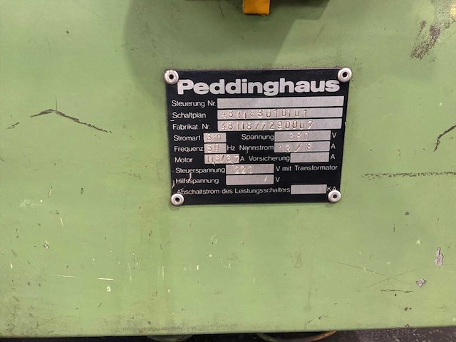 Peddinghaus hydraulische ponsmachine - afbeelding 8 van  8