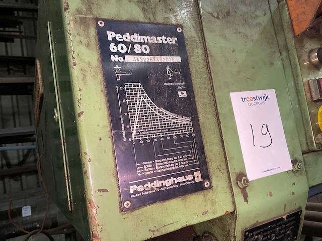 Peddinghaus peddimaster 60/80 pons- en knipmachine - afbeelding 15 van  16