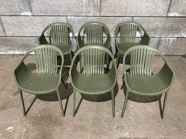 Pedrali - tatami - stapebare kunststof terrasstoel (6x) - afbeelding 2 van  7