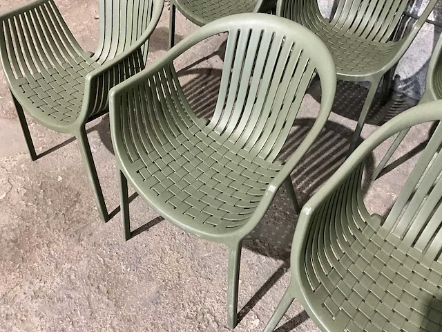 Pedrali - tatami - stapebare kunststof terrasstoel (6x) - afbeelding 3 van  7