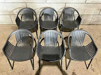 Pedrali - tatami - stapebare kunststof terrasstoel (6x) - afbeelding 5 van  6