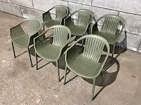 Pedrali - tatami - stapebare kunststof terrasstoel (7x)