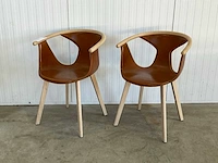 Pedrali fox 3727 eetkamerstoel (2x)