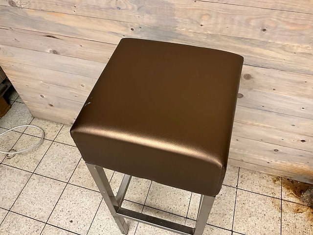 Pedrali kunstlederen barkrukken (12x) - afbeelding 3 van  8