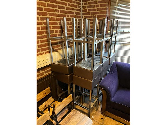 Pedrali kunstlederen barkrukken (12x) - afbeelding 8 van  8