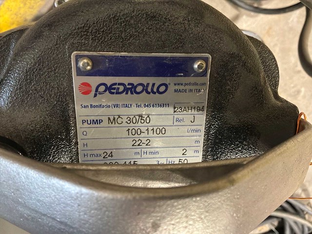 Pedrollo mc30/50 dompelpomp - afbeelding 5 van  5