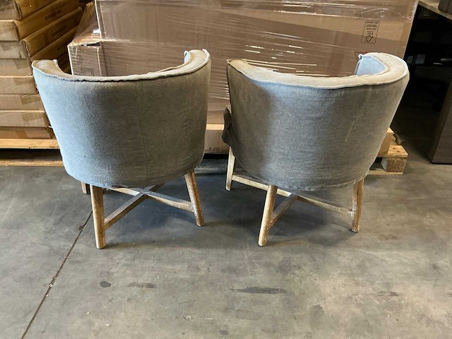 Peeperkorn dirkje eetkamerstoelen zithoogte 47cm (2x) - afbeelding 5 van  5