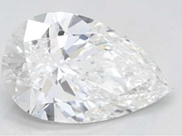 Peer vorm briljant van 1.00 carat (gecertificeerd) - afbeelding 2 van  2