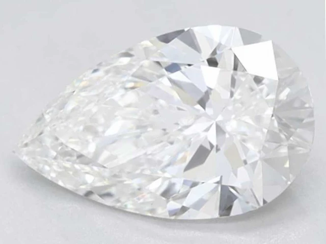 Peer vorm briljant van 1.00 carat (gecertificeerd) - afbeelding 1 van  2