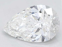 Peer vorm briljant van 2.00 carat (gecertificeerd) - afbeelding 1 van  4
