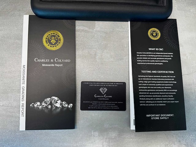 Peer vorm briljant van 2.00 carat (gecertificeerd) - afbeelding 4 van  4