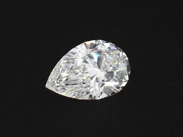 Peervormige diamant 5.00 ct - afbeelding 2 van  4