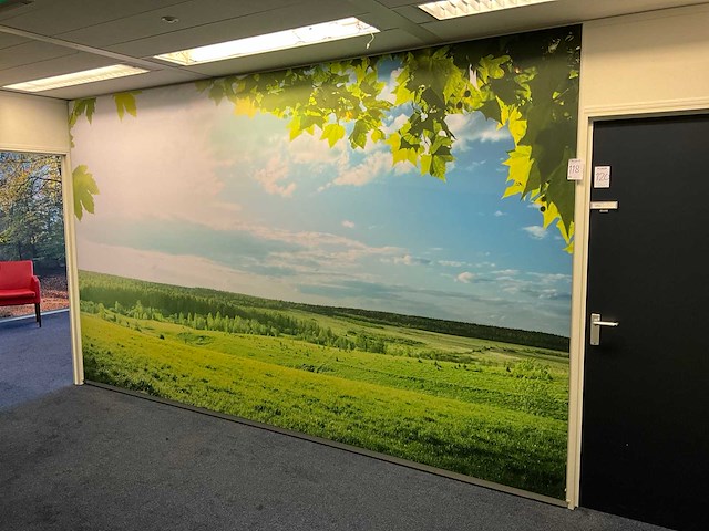 Peesdoek in aluminium frame (2x) - afbeelding 1 van  5