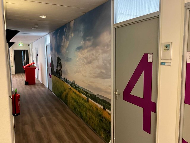 Peesdoek in aluminium frame - afbeelding 1 van  5