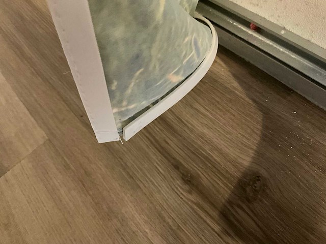 Peesdoek in aluminium frame - afbeelding 5 van  5