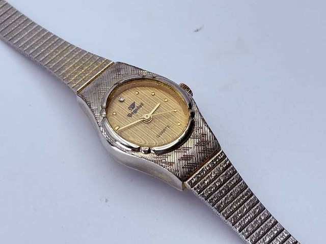 Pegasus two-tone dameshorloge met diamant - afbeelding 3 van  6